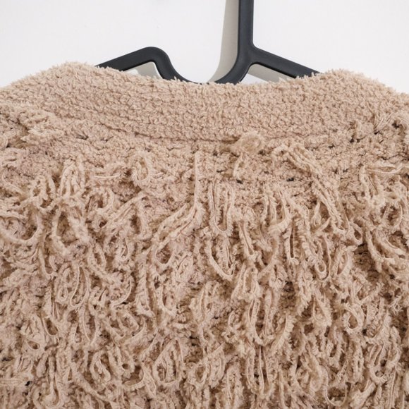 Shaggy Knit Cardigan - sand beige - Picture 5 of 7